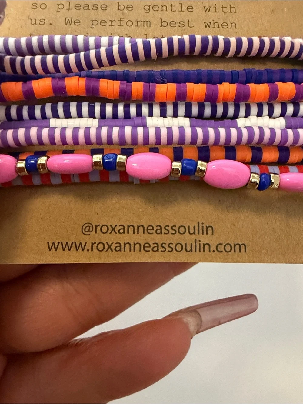 Roxanne Assoulin Purple Stretch Therapy Bracelet Set of 10 NEW